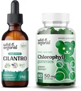 Savvaļas un organiskās Citlantro Tincture 2 fl oz & Chlorophyl Gumies