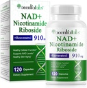 NAD Nikotīnamīds Riboside Resveratrol 900mg - NAD Papildinājums ar Resveratrol - NAD+ Papildinājums anti-Aging, Celular Energy, DNS labošana 