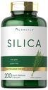 Carlyle Silica papildkapsulas           ; 200 no Horsetail ekstrakta ; bez GMO un glutēna