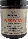 Turcijas astes sēnes (Trametes versicolor) Augļķermenis – Lab Verified 41,2% Beta-Glucans – Adaptogenic Veseli gabaliņi tējas – Atbalsta Imūns, Gut & Digestive Health – Amber Glass Jar