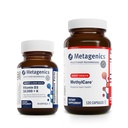 Metagēni Bandle - D3 10 000 + K & MetilCare - 60 D3 softgeli imūnai balstvielai, kaulu veselībai un sirds veselībai* - 120 MetilkapsulasHomocisteīna metabolisms un metilācija