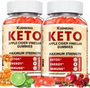 Keto ACV Gumijas – Apple Sidra Etiķis ar māti, Metabolisma atbalsts – ar vitamīnu B6 & B12 – Vegan, ne-GMO – atbalsta ikdienas labsajūtu – 120 grāfs