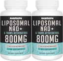 Liposomālā NAD+ 800 mg kopā ar 300 mg Trans-Resveratrol, Max Absorbcija, Faktiskais NAD+ Papildinājums veselīgai novecošanai, šūnu enerģijai, DNS labošana, ilgizturība - 120 softgeli