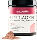 NatureWise Vegan kolagēna pulveris - Booster formula veselīgiem matiem, ādai, un nagiem ar hialuronskābi, vitamīns C un E, proteīns - Jauktas ogu Flavor - bez piena, nav GMO - 15 porcijas