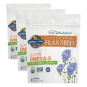 Dzīvības dārzs 100% Organic Ground Flax Seed, Auksti smalcināts Premium Zelta Linsēklu milti sievietēm un vīriešiem, 2g Omega 3, Lignans, 3g Fiber, 3g Protein, One Ingredient, Konservants bez, 28 Kalpojumi (iepakojums no 3)