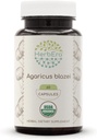HerbEra Agaricus Blazei USDA Organiskās 60 kapsulas     ) Dabiskais augu papildinājums ) Sertificēts Organiskās Veģetārās kapsulas un Organic Agaricus Blazei (Agaricus blazei murill) Kaltētas sēnes (60 kapsulas)