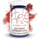 Nootrops Depot Red Reishi Sēņu kapsulas - 500mg - 180 Grāfs - Ganoderma lucidum - Viss augļkopība Ķermenis Sēņu ekstrakts -- Atbalsta veselīgu imūnsistēmu