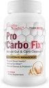 Pro Carbo Fix - dabas Gut & Carb Cleanse papildinājums - Augu balstīta formula w/Probiotikas - Atbalsts Gremošanas veselība & Asins veselība - Palīdzēt Flush Carbs & Toxins - Veicināt regularitāte & Pazemināts Gut Bloat