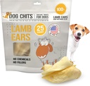 Suņa Chits Jemb Auss suņiem – 100% Dabīgs samīļots Jemb Ausu suns Treats – bez graudiem, augsts proteīns, zemākas tauku apmācības košļājamās rotaļlietas – Zobu veselība un locītavu atbalsts – lieliem, vidējiem suņiem – 25 iepakojums