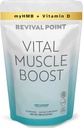 Vitālo muskuļu Boost- Premium myHMB un vitamīnu D3 Papildinājums pieaugušajiem- Patentēts HMB pulveris 3000mg- veselīga muskuļu, enerģijas un vibrantu aktīvās dzīves atbalsta olbaltumvielu sintēzi un stiprumu