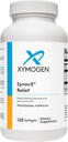 XYMOGEN SynovX Relief - locītavu atbalsta papildinājums ar Boswellia Serrata ekstraktu + Turmeric - Muskuļu un locītavu atvieglojuma papildinājumi - Vegan, bez lipekļa un ne ĢMO (120 softgels)