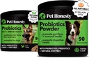 Probiotikas Bandle: suņu probiotikas Caureja & Bougel atbalsts Chews un pulveris ar gremošanas enzīmiem Gut veselības (Duck 90 ct)