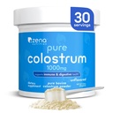 Zena Nutrition Govju Jaunpiena pulvera papildinājums, 1000mg Pure Jaunpiena, Atbalsta Imūnās un Gremošanas Veselības, Veicina Gut Health, Keto, bez lipekļa, bez taukiem, zāles baro, Neuzliesmo, 30 Kalpo