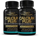 FREZZOR Calcium Plus ar UAF1000+ Super Antioksidantu kaulu veselībai un kaulu blīvumam, atbalsta veselīgu ķermeņa svaru, Essential Boul Building Minerals optimālo attiecību, NZ Made, 180 vāciņus, 2 mēnešu piegādes