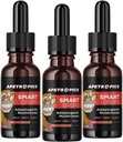 Apetropics Smart Drops - 5 in-One Adaptogenic Sēņu Tincture with Lion’s Mane, Cordyceps, Turkey Aste, Chaga, Reishi - Nootropic Brain Papildinājums - Persiku arbūzu Flavor, 30-Servings (3 Pack)