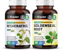 BIO KRAUTER Resveratrol 100 kapsulas un zelta krāsas 100 kapsulas