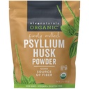 Viva Naturals Organic Psyllium Husk Powder, 24 oz – smalka zeme, nepārslas, vegana, Keto, paleo, ne-GMO augu izcelsmes superfood, labs Fiber avots bezglutēna cepšanai, suices un gludumi