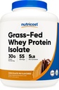 Nutricost Zāles sūkalu proteīna izolāts (šokolādes pupiņu sviests, 5LBS) - bez GMO, bez lipekļa