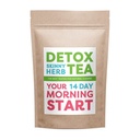 14 Rīta Starta tēja: Detox Skinny ārstniecības augu tēja - 100% DABAS