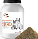 Organic Sea Kelp Powder (7 mārciņas, 3.2 KG), Jodu un vairogdziedzera atbalsts suņiem un kaķiem, Norwegian Kelp Powder Papildinājums ar daudz mīlestības