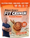 Fit Crunch Tri-Blend Sūkalu proteīns, Keto Friendly, zems kaloriji, augsts proteīns, bez lipekļa, bez sojas (18 Kalpo, Cinnamon Twist)
