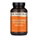 Dr. Mercola Liposomālais C vitamīns - smadzenes, sirds, acu un imūnās sistēmas atbalsts - nodrošina 1000 mg biopieejamā C vitamīna - bez GMO, bez lipekļa un bez sojas - 180 kapsulas (90 Kalpo)