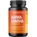 Ashwagandha 1000mg ar Artichoke Extract - Ashwagandha kapsulas stresa, garastāvokļa un enerģijas atbalstam - Adaptogenic Herbal Support for Men and Women - 90 Vegan, Non-GMO Capsules, 45 Servējumi