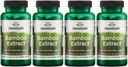 Swanson Bamboo ekstrakts - Dabīgs matu, ādas un nagu papildinājums - 70% Silica saturs atbalsta kolagēna veidošanās un kaulu augšana - (60 Veggie kapsulas, 300mg katrs) 4 iepakojums