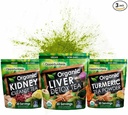 Oportuniteas Matcha Detox tējas pulveris - Organisks kurkumas sērkociņš Zaļā tēja, nieru detokss un Organisks aknu detoksa paka