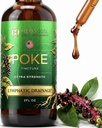 Poke Root ekstrakts – Pure Limfātisks Drenāžas pilieni - Imūnās atbalsta papildinājumi un Detox Formula - Muskuļu relaksieris & Atbalsts sportistiem - Ražots ASV - 2oz