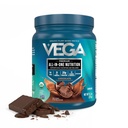 Vega Organic All-in-One Vegan Olbaltumvielu Pulveris, Šokolāde - Superfood Sastāvdaļas, Vitamīni Immunity Support, Keto Friendly, Pea Protein sievietēm un vīriešiem, 13.2 oz (iepakojums var būt)