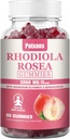 1 Iepakojums 2000MG Rhodiola Rosea Gumies - Rhodiola papildinājums un kortizola slāpētājs izturībai, garastāvoklim un stresam, miega un noguruma atvieglojuma atbalstam, 60 tabletes.