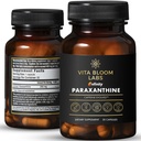 Bezgalība Paraksantīna kapsulas, tīra enerģija un fokuss, kofeīns alternatīvais - 200 mg uz kapsulu - 30 kapsulas uz pudeli -- Izstrādāts ASV, GMP Sertificēts, Ne-GMO, Košera