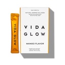 Vida Glow Marine kolagēna pulveris - pretnovecošanās papildinājums ar kolagēna peptīdiem, veicina Glowing ādu, Strong Nails, Veselīgi mati - 30 Kalpo, Mango Flavor