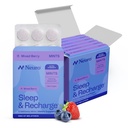 Neuro Melatonin 5mg Miega un atkārtota uzlāde Mints (72 gabali) - Ātri izšķīst Melatonīna bezcukura Mints ar citrona balzamu un kumelīšu labākam miegam - Calm Miega papildinājums pieaugušajiem - Nakts Berry Flavor