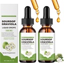 Dabasours Pure Organic Sorsop Extract,Soursop Oil Organic for Cancer,Soursop Bitters Liquid,Soursop Graviola Liquid Drops 1800mg, Herbal Goodness, Natural Flavor (2)