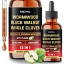 13in1 Wormwood Liquid Drops - 1900mg Black Walnut Wormwood Šķidrais ekstrakts ar veselām cilpām & vairāk - 60 dienu piegādes - 2 Fl Oz