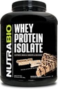 NutraBio 100% Sūkalas Olbaltumvielas Izolāts Proteīns Pulveris, 25g Olbaltumvielas ar pilnu aminoskābes profilu, ne-GMO, bez sojas un glutēna, zems ogļhidrātu, zems kaloriju sūkalu Olbaltumvielas pulveris, šokolādes putraimu sviests, 5 Lbs