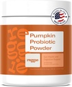 Reggie Ķirbju Probiotikas Pulveris suņiem  - 7-celms Probiotikas + ķirbju Gut Veselība, Gremošanas & Stool Konsekvence -- Natural Dog Gremošanas Papildinājums - Vet-Apstiprināts & Ražots ASV -- 40 Scoops