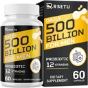 Probiotikas vīriešiem, 500 miljardi KVV un 12 celmi Vīrieši Probiotikas ar turmeric Cranberry, Godji, Gut Health for Men, for Digestive Health, Gut, Bloating & Gas, Imūnās, Energy Support, 30-Day Supply