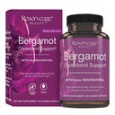 Reserveage Beauty Bergamote Holesterīns Atbalsts ar Resveratrol - Antioksidants Papildinājums sirds un asinsvadu Support & Heart Health - Vegan & Non-GMO - 30 Kapsulas (30 Servējumi)