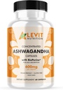 Organic Ashwagandha 600mg - 60 Grāfs (2-Mēneša piegādes) - Vegan - BioPerine uzlabotai absorbcijai - Stress, Mood & Labklājība Atbalsts