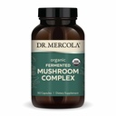 Dr. Mercola Organic Fermented Sēņu komplekss - Atbalsts Imūnās un šūnu veselības - Veselas sēnes un micēlijs - Bez GMO un lipekļa - 90 kapsulas (30 Kalpo)
