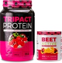 Nutroloģija TRIPACT proteīna pulveris, 7-in-1 Ēdienreizes aizstāšana Shake, Superberry (40 Servē) Bišu aktīvs, dabīgs pirmsdarba pulveris, Passion Fruit Flavor (30 Servē)