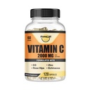 C vitamīns 2000MG, cinks 40 mg, D3 vitamīns 5000 SV, Echinacea Extract, Rose Hip, Imūnais atbalsts pieaugušajiem un bērniem, imūnā revakcinācija, 120 Vegan Caps, 60 dienu piegāde, ne ĢMO, bez filtrācijas