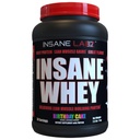 Insane Labz Insane Sūkalas, 100% Muskuļu Building Sūkalu Proteīns, BCAA Amino Profile, Mass Gainer, Ēdienu nomaiņa (Birthday Cake, 30 Servē)