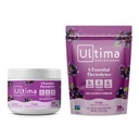 Ultima Replenisher Elektrolītu pulveris Dzēriens Sajauciet Bundle – Bez cukura – Vīnogu, 30 Pasniedziet konfektes un 20 Iepakojumi – 6 Elektrolīti un minerālvielas – Keto Friendly, Vegan, Non-GMO