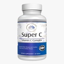 Super C vitamīna C komplekss – augstas iedarbības antioksidantu aizsardzība veselībai un imūnās funkcijas ar Rose HIPS – 50 tabletes, 30 dienas Kalpo, 1000 mg – bez ĢMO, Vegan Formula