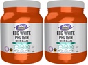 NOW Sports Nutrition, Olu baltās olbaltumvielas, 16 g ar BCAA, Neuzliesmojošs pulveris, 1,2-putns (iepakojums no 2)