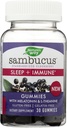 Dabas ceļš Dabas ceļš Sambucus Elderberry Miega + Imūn Gumies, 30 grāfs